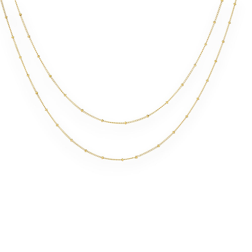 Dual Chain Choker Necklace