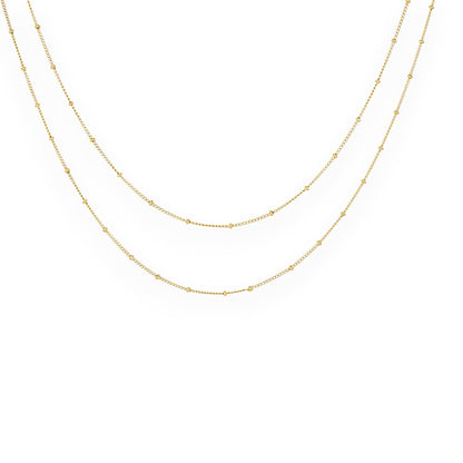 Dual Chain Choker Necklace