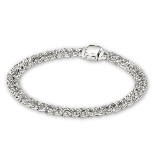 Moissanite Cuban Bracelet | White Gold 18k