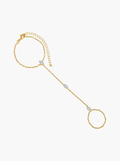 Marquise Zirconia Chain Bracelet
