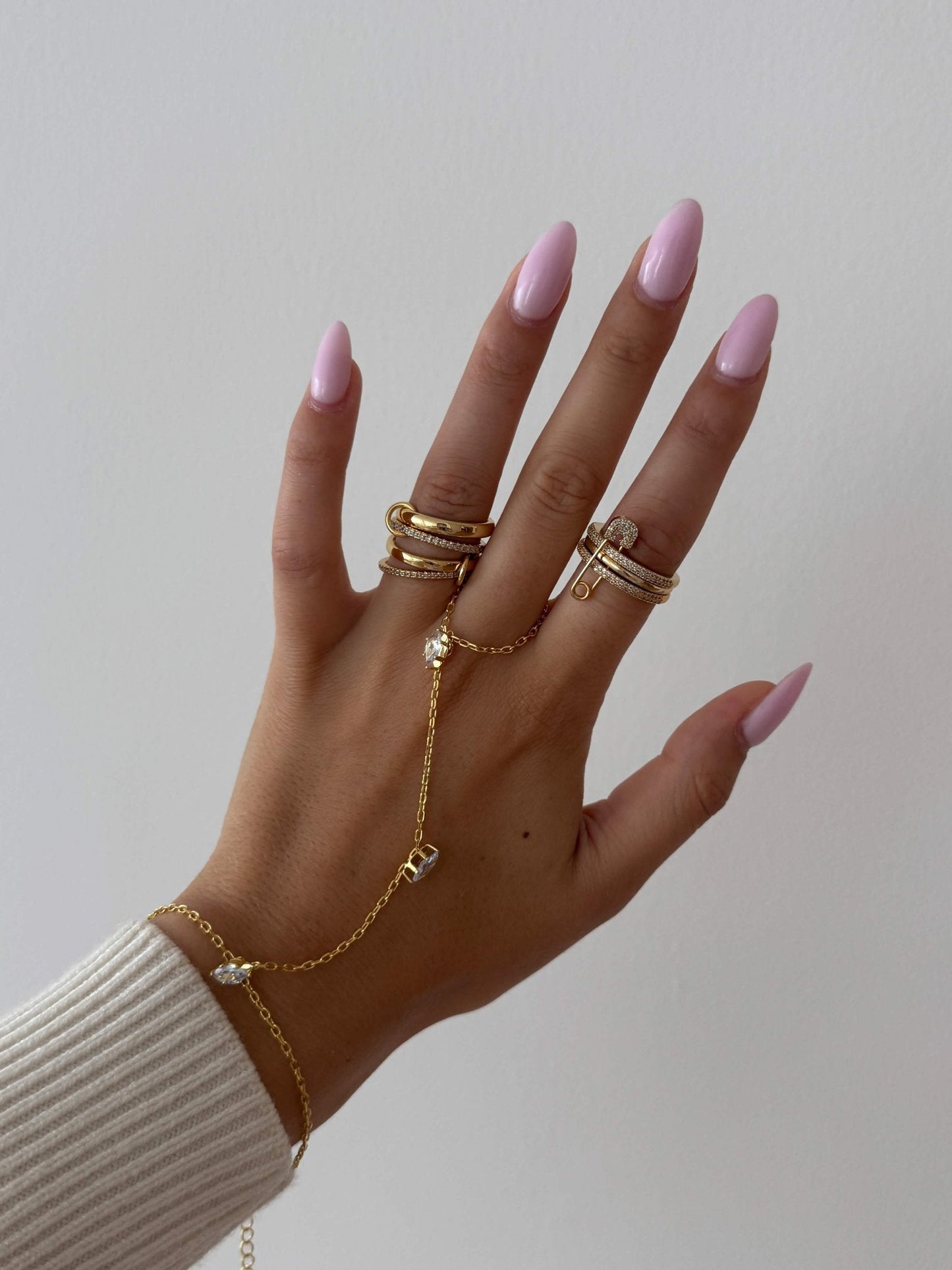 Marquise Zirconia Chain Bracelet