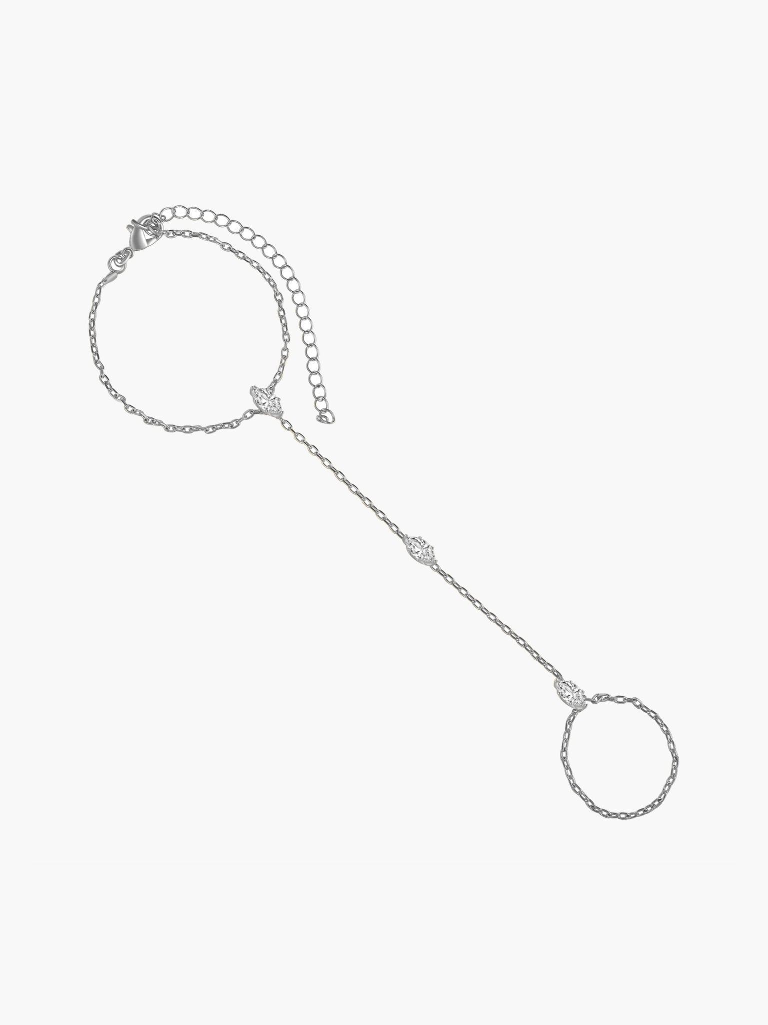 Marquise Zirconia Chain Bracelet