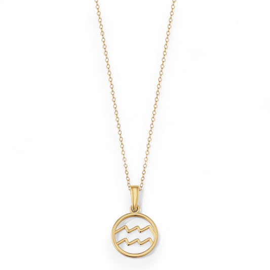 Zodiac sign necklace | Gold 18k