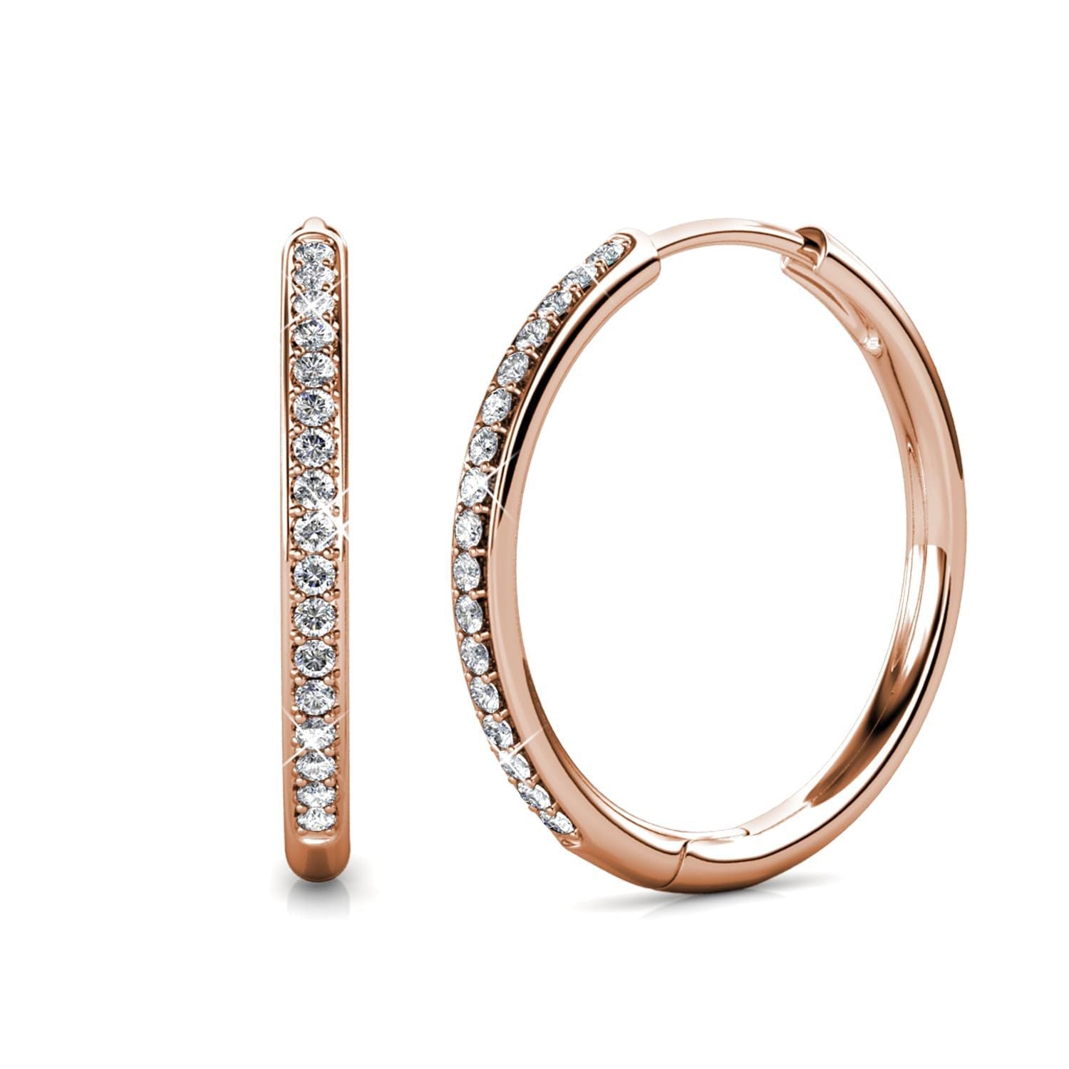 Sorel Pave Earrings | Gold 14k