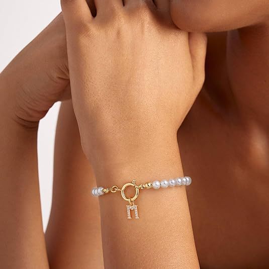 Auden Clé Letter Bracelet | Gold 14k