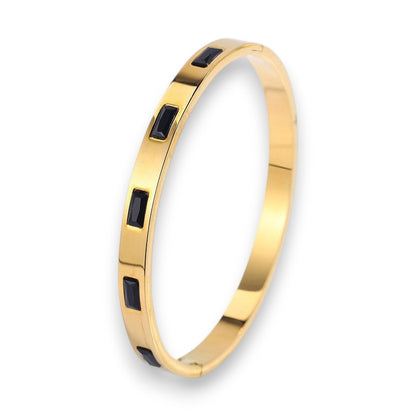 Renata Scarlatti Bracelet Black | Gold 16k