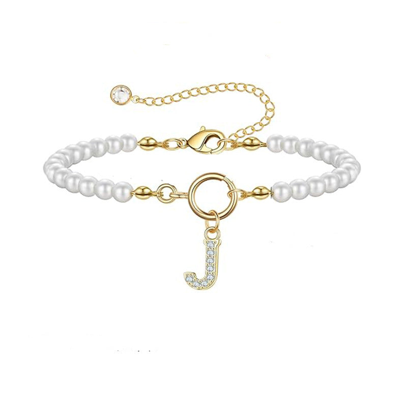 Auden Clé Letter Bracelet | Gold 14k