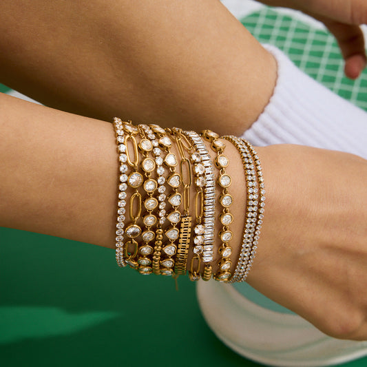Sola Maroux Bracelet Set | Gold 18k
