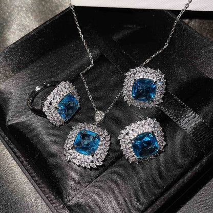 Caelith Verdane Pink Set | White Gold 16k