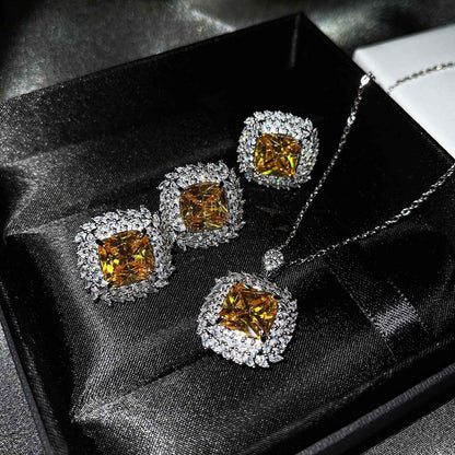 Caelith Verdane Pink Set | White Gold 16k