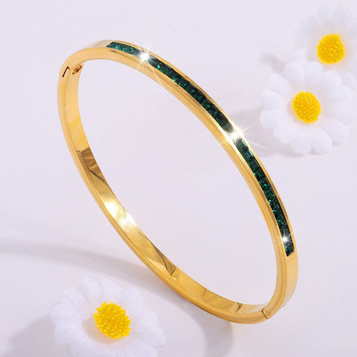 Liora Bellanotte Bracelet Green | Gold 16k