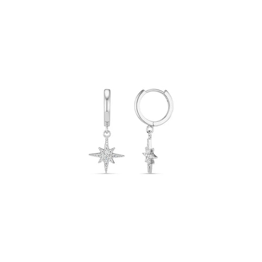 The Vudu Earrings | White 18k