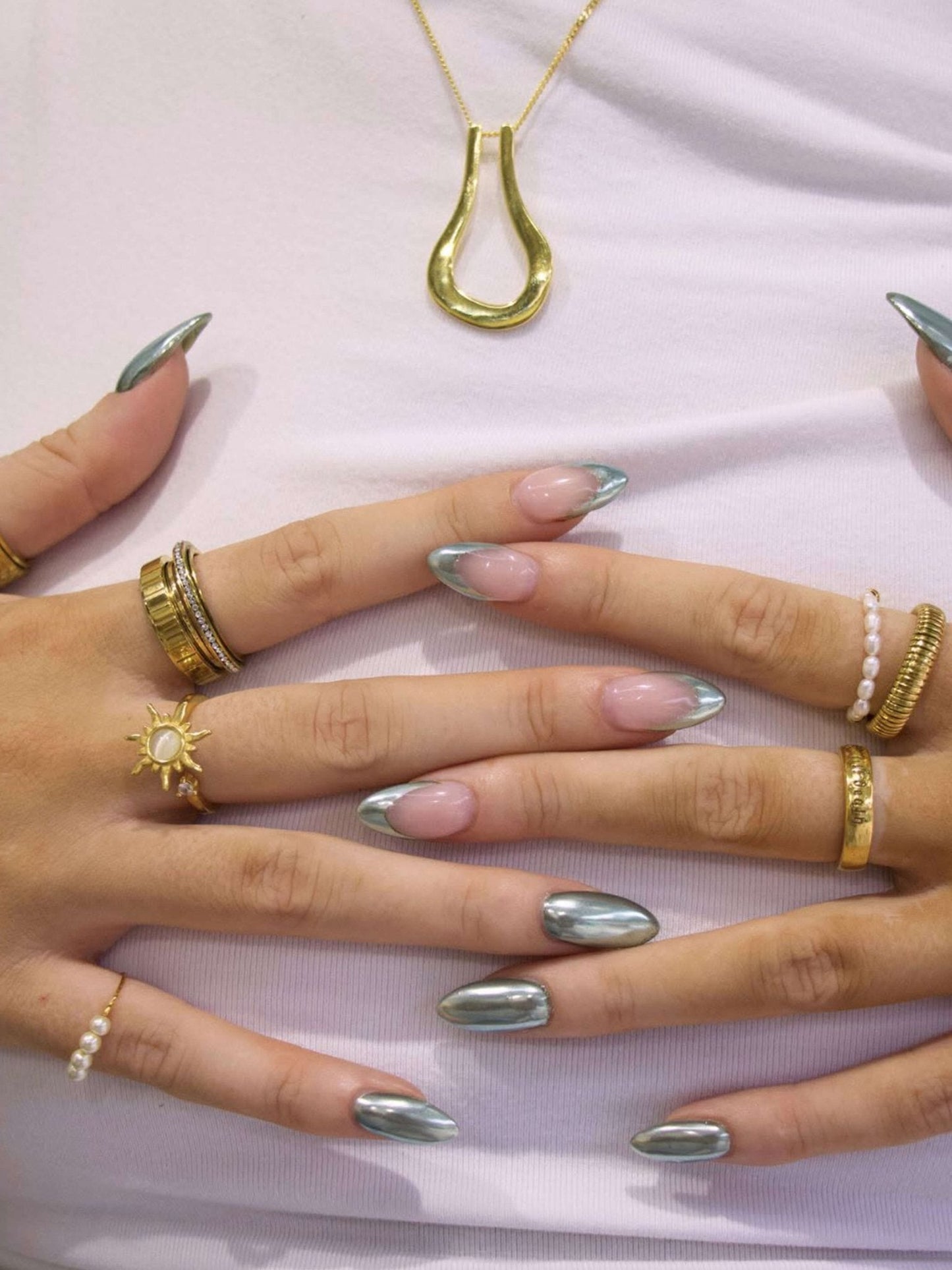 Sun Anxiety Spinner Ring Gold Plated