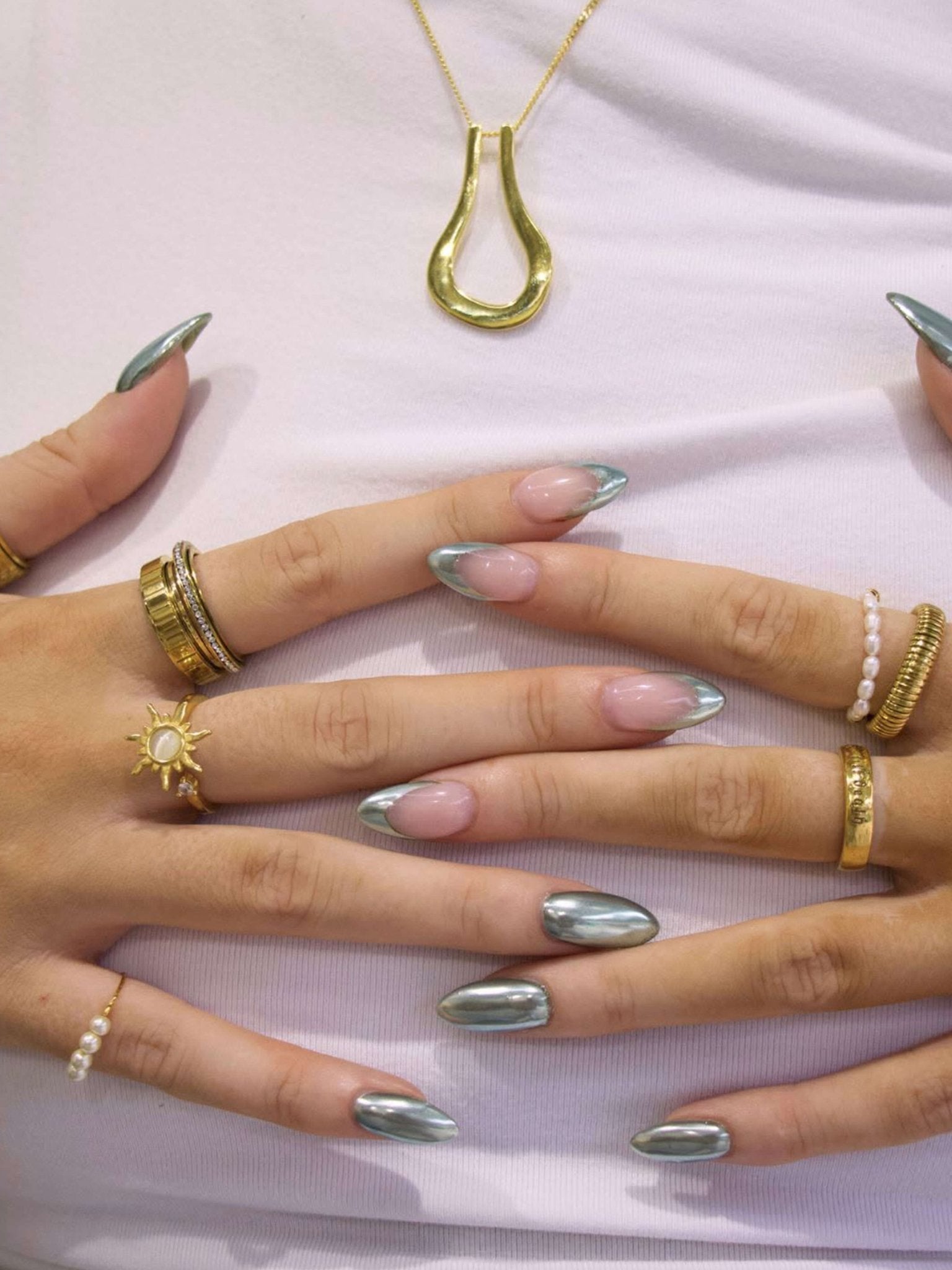 Sun Anxiety Spinner Ring Gold Plated