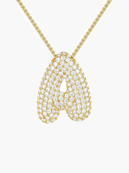 The Pave Letter Necklace