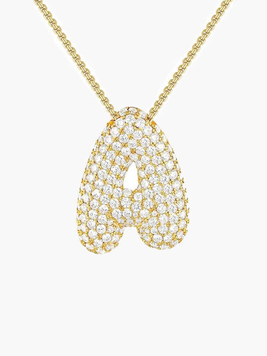 The Pave Letter Necklace