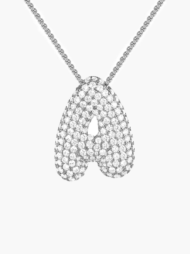 The Pave Letter Necklace