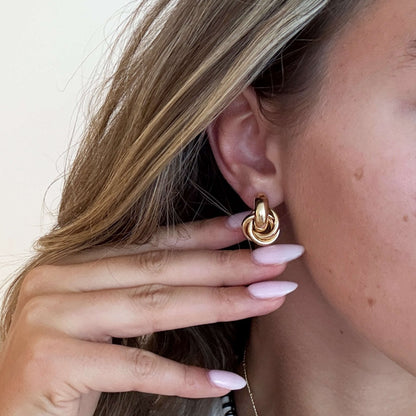 Timeless Twist Knot Stud Earrings