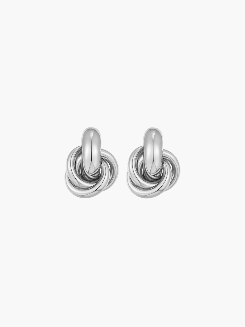 Timeless Twist Knot Stud Earrings
