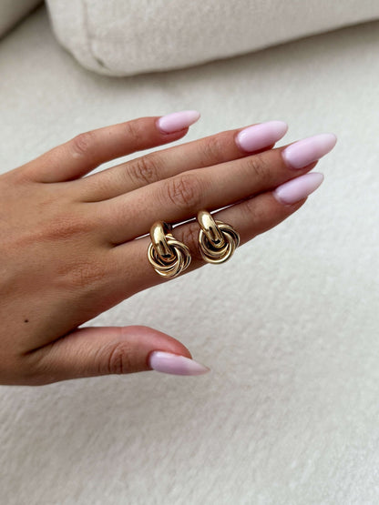 Timeless Twist Knot Stud Earrings