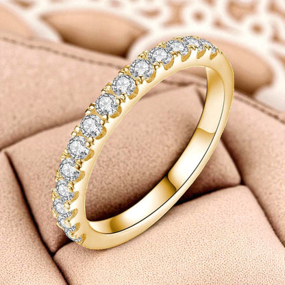 Moissanite Wedding Band | Gold 18K
