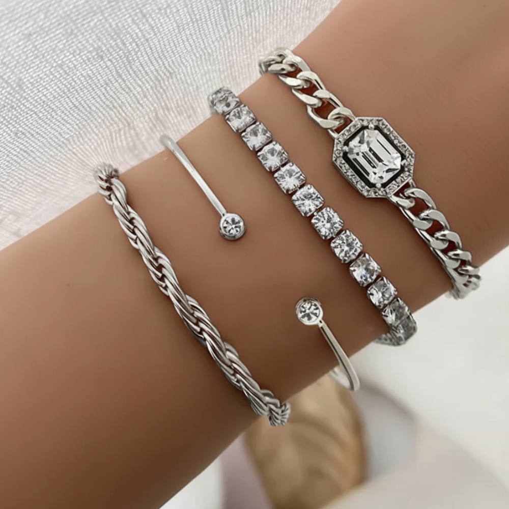 Domitia Calvina Bracelet Set | Gold 18k