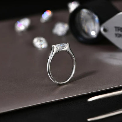 Hailey Playa Thin Ring | White Gold 18k