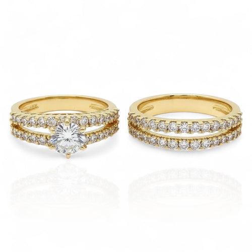 Eternal Radiance Ring Set | Gold 18k