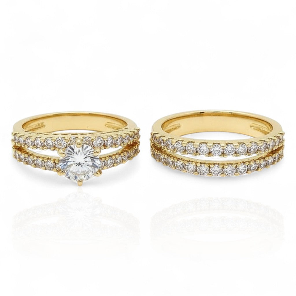 Eternal Radiance Ring Set | Gold 18k