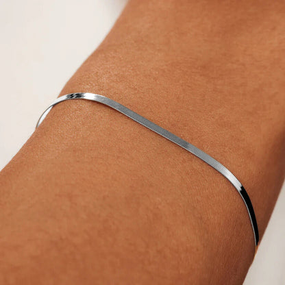 Soleil Serpent Bracelet | White Gold 14k
