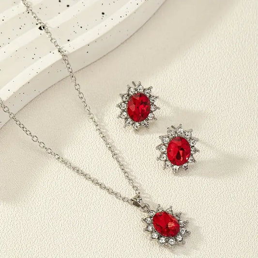 Katya Ruberyn Jewelry Set | White Gold 16k