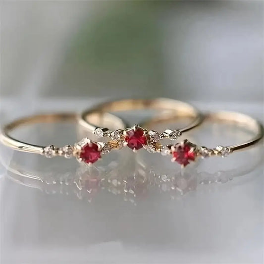 Venara Redmere Ring | Gold 14k