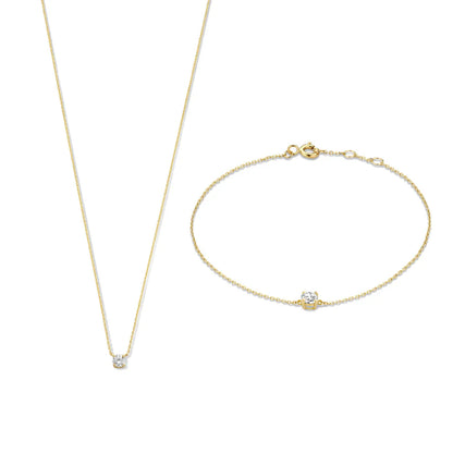 Cléa Moissanite Stone Set | White Gold 14k