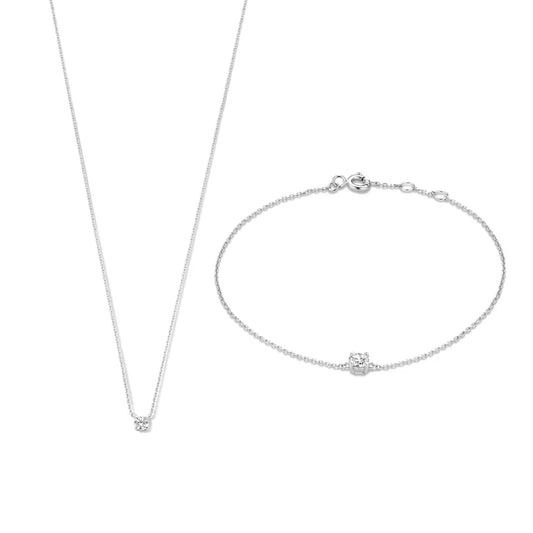 Cléa Moissanite Stone Set | White Gold 14k
