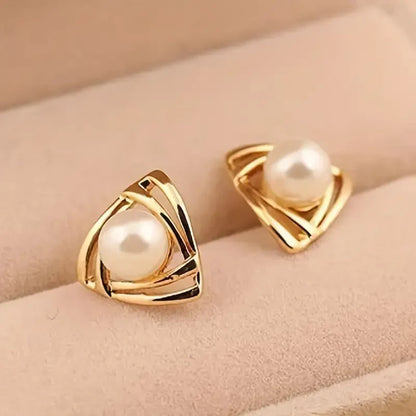 Exquisite Pearl and Gold Earrings | Gold 18k