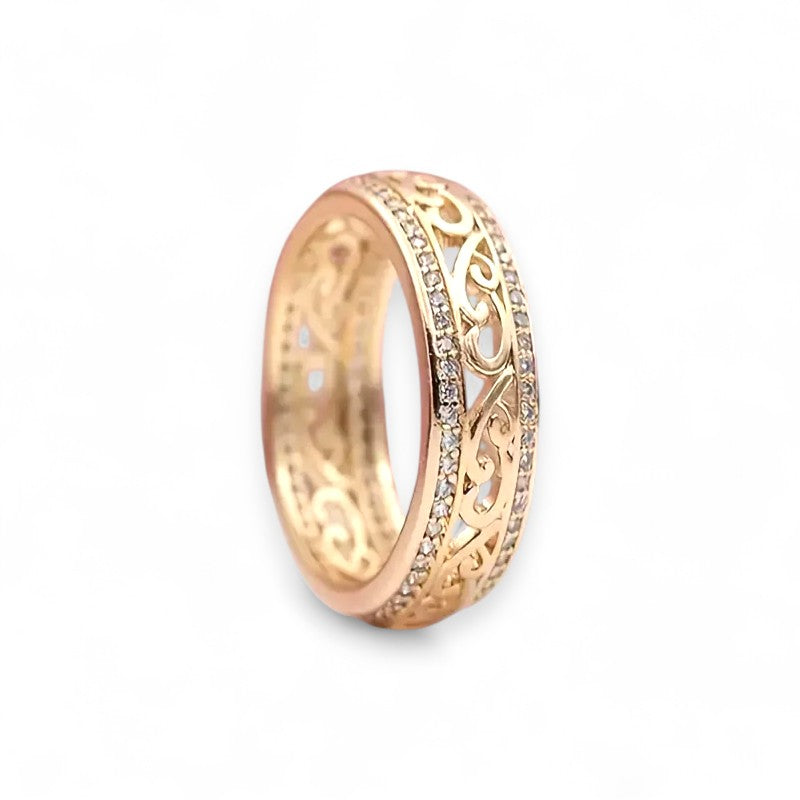 Shiny Hollow Gold Ring | Gold 16k