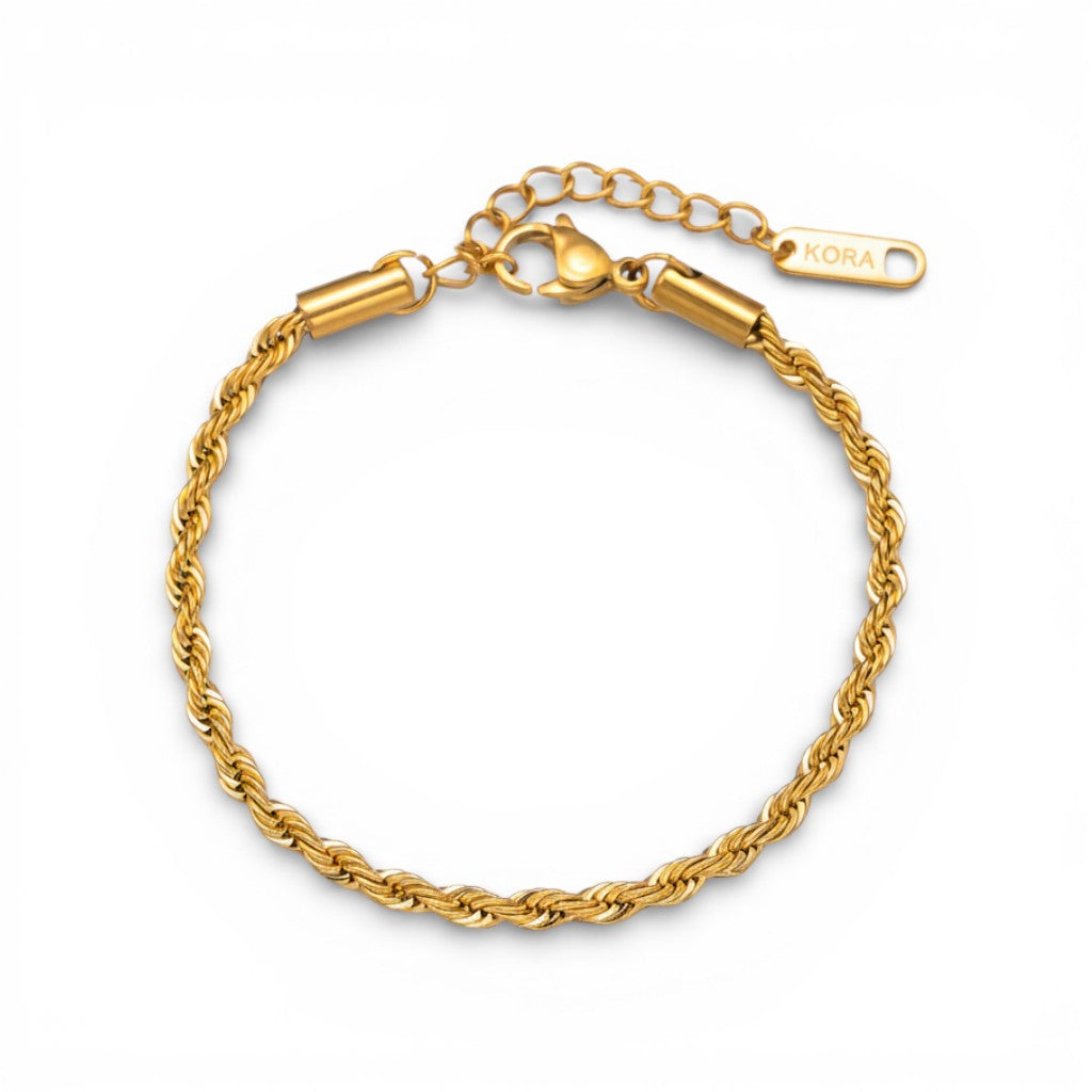 "Paris" Braided Chain Anklet