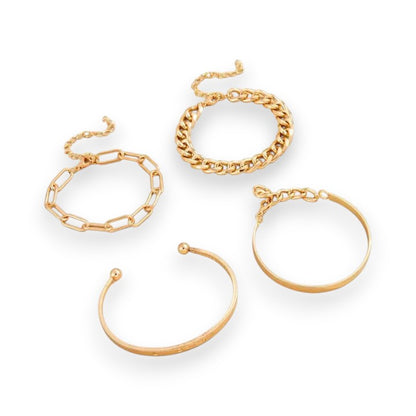 Elan Mercer Bracelet Set | Gold 18k