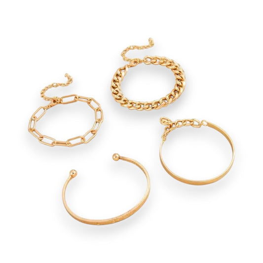 Elan Mercer Bracelet Set | Gold 18k