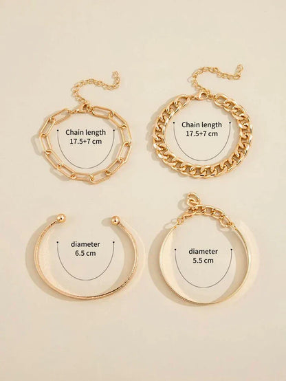 Elan Mercer Bracelet Set | White Gold 18k