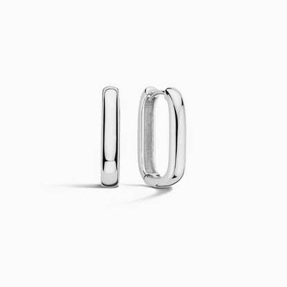 Icon Hoops | White Gold 18k